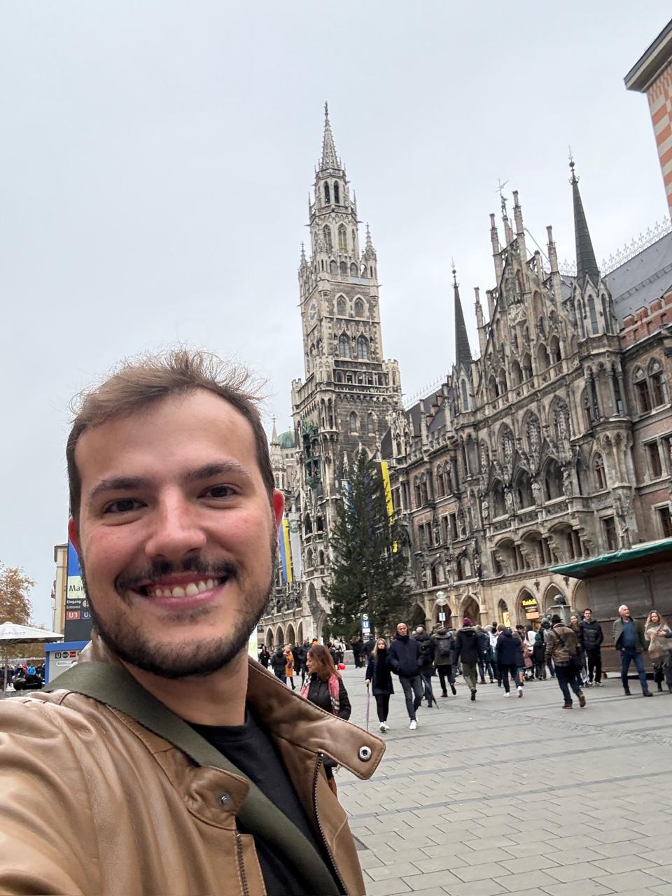 Gabriel na Marienplatz, em Munique